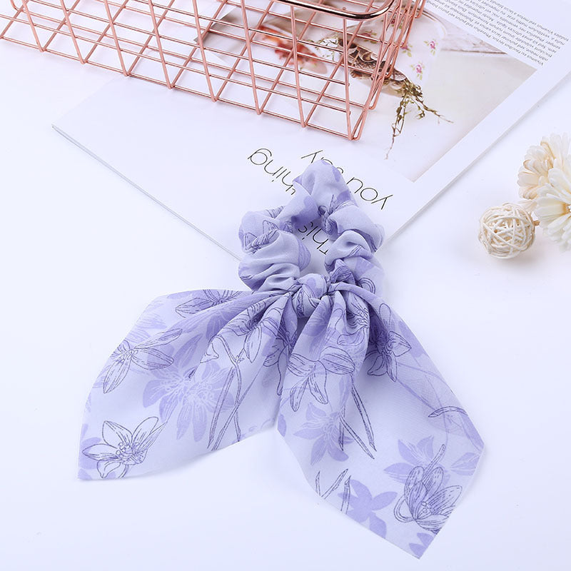 Pearl Pendant Large Intestine Ring Hair Band Women's Hair Knot Knotted Big Bow Hair Rope Pearl Pendant Large Intestine Ring Hair Band Women's Hair Knot Knotted Big Bow Hair Rope